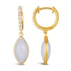 Thumbnail Image 2 of Le Vian 14ct Yellow Gold Chalcedony 0.18ct Diamond Earrings