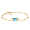 Thumbnail Image 0 of Le Vian 14ct Honey Gold Blue Topaz 0.07ct Diamond Bracelet