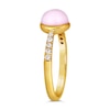 Thumbnail Image 3 of Le Vian 14ct Yellow Gold Pink Opal 0.09ct Diamond Ring