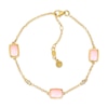 Thumbnail Image 0 of Le Vian 14ct Yellow Gold Pink Opal 0.04ct Diamond Bracelet
