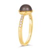 Thumbnail Image 4 of Le Vian 14ct Yellow Gold Moonstone 0.09ct Diamond Ring