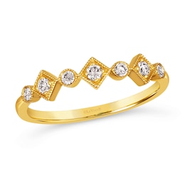 Le Vian 14ct Yellow Gold 0.18ct Diamond & Circle Ring