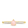 Thumbnail Image 1 of Le Vian 14ct Honey Gold Pink Opal 0.12ct Diamond Ring