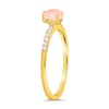 Thumbnail Image 4 of Le Vian 14ct Honey Gold Pink Opal 0.12ct Diamond Ring