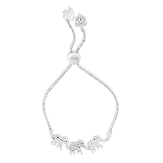 Disney Treasures Lion King Sterling Silver 0.10ct Diamond Bracelet
