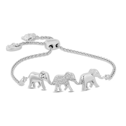 Disney Treasures Lion King Sterling Silver 0.10ct Diamond Bracelet