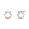 Thumbnail Image 0 of Disney Treasures Aristocats Sterling Silver & 9ct Rose Gold 0.10ct Diamond Earrings