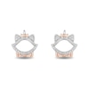 Thumbnail Image 1 of Disney Treasures Aristocats Sterling Silver & 9ct Rose Gold 0.10ct Diamond Earrings