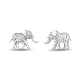 Disney Treasures Lion King Sterling Silver 0.10ct Diamond Earrings