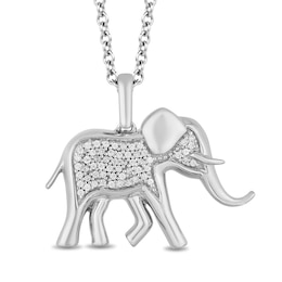 Disney Treasures Lion King Sterling Silver 0.10ct Diamond Pendant