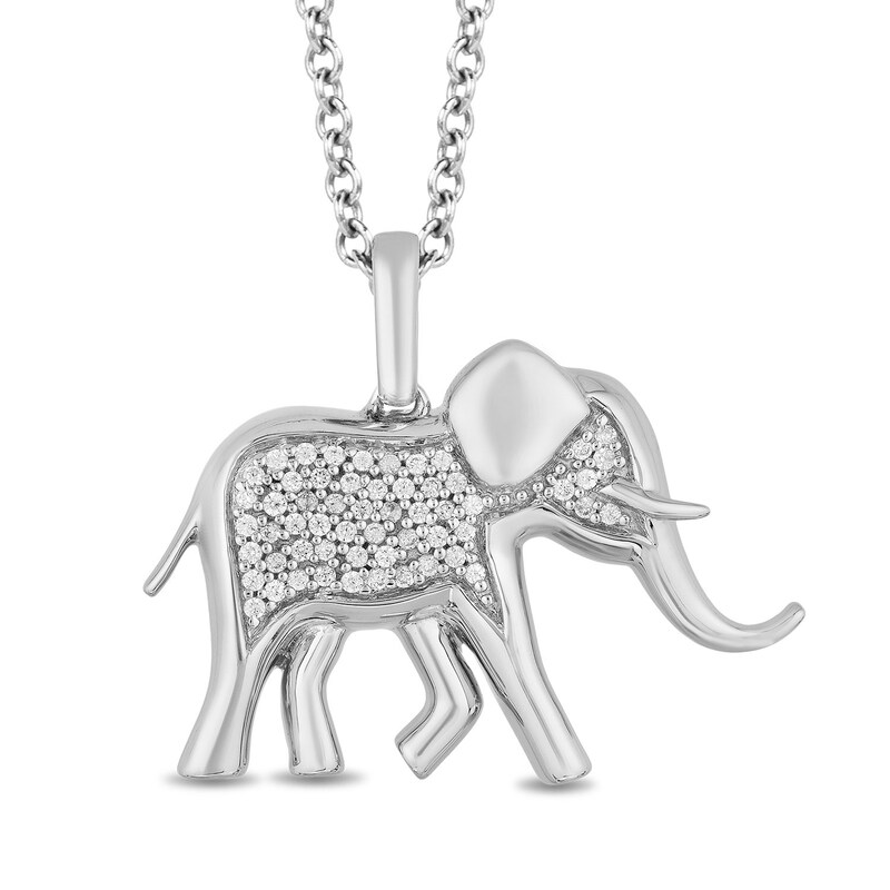 Main Image 1 of Disney Treasures Lion King Sterling Silver 0.10ct Diamond Pendant