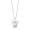 Thumbnail Image 1 of Disney Treasures Mickey Sterling Silver Pearl & Diamond Pendant