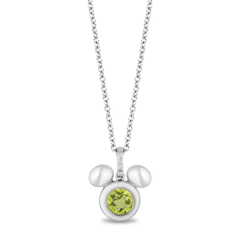 Disney Treasures Mickey Mouse Peridot Pendant 