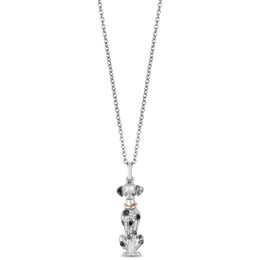 Disney Treasures 101 Dalmatians Sterling Silver & 9ct Rose Gold Diamond Pendant