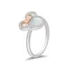 Thumbnail Image 3 of Disney Treasures Minnie Sterling Silver MOP & 0.10ct Diamond Ring