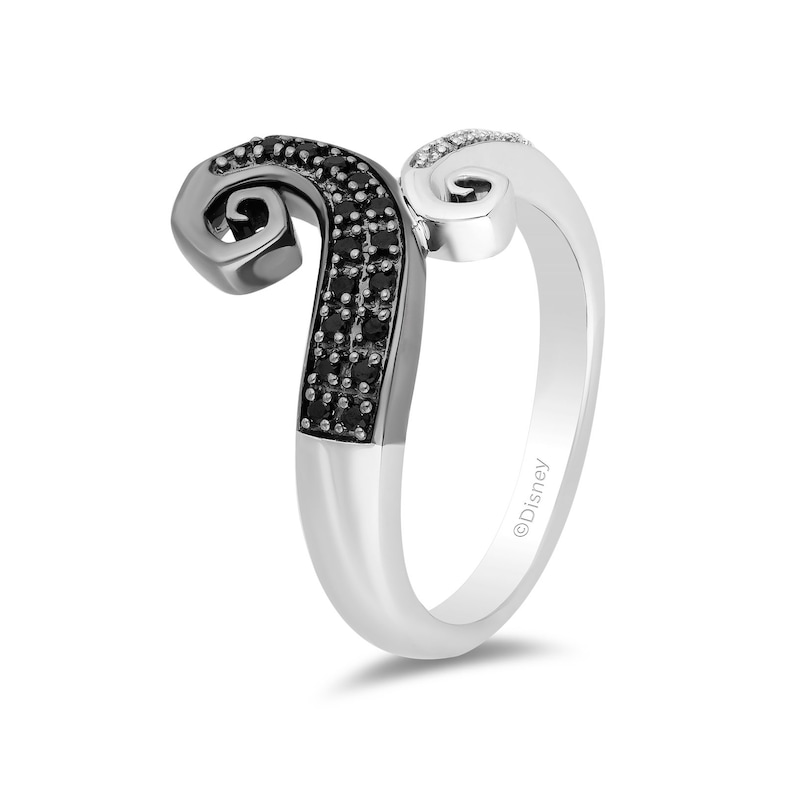 Main Image 4 of Disney Treasures The Nightmare Before Christmas Sterling Silver 0.12ct Diamond Ring
