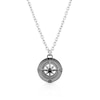 Thumbnail Image 0 of Men's Stainless Steel Onyx Compass Pendant