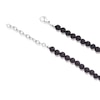 Thumbnail Image 2 of Mens Stainless Steel Black Lava Stone Bead Necklace