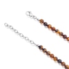 Thumbnail Image 2 of Men's Stainless Steel Tiger Eye Stone Bead Necklace