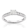 Thumbnail Image 1 of 9ct White Gold 0.50ct Diamond Princess Cut Solitaire Ring