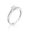 Thumbnail Image 1 of 9ct White Gold 0.50ct Diamond Princess Cut Solitaire Ring