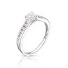 Thumbnail Image 2 of 9ct White Gold 0.50ct Diamond Princess Cut Solitaire Ring