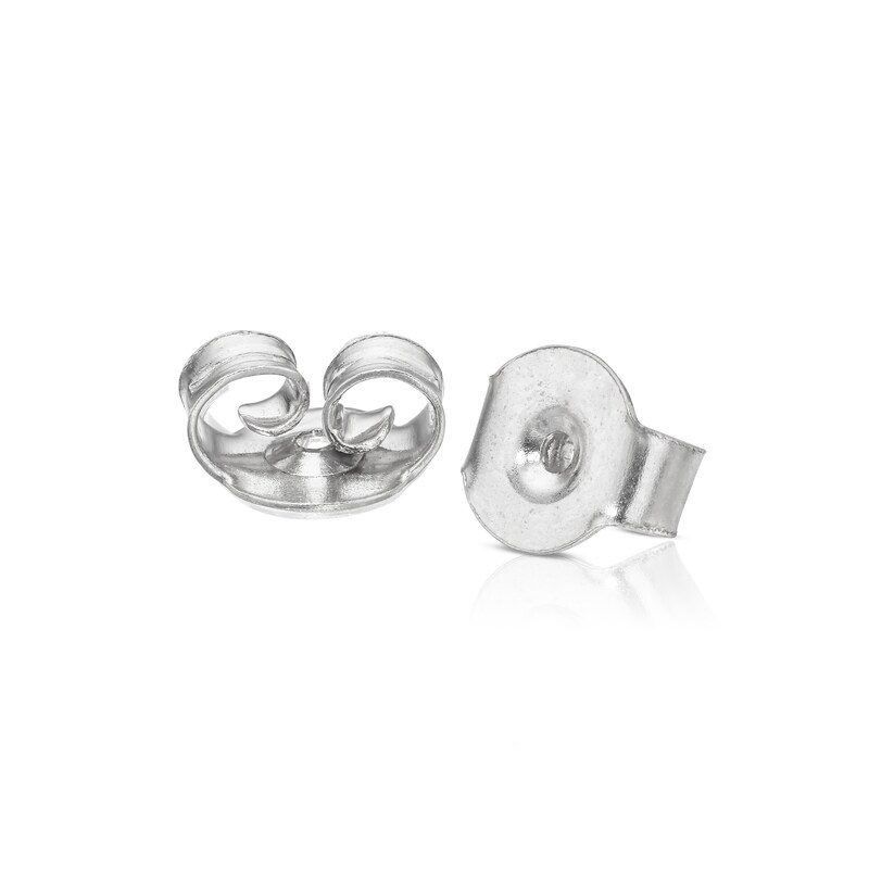 Main Image 2 of Sterling Silver Diamond 0.08ct Clover Stud Earrings