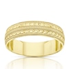 Thumbnail Image 1 of 9ct Yellow Gold Patterned 5mm Wedding Ring