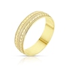 Thumbnail Image 1 of 9ct Yellow Gold Patterned 5mm Wedding Ring
