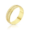 Thumbnail Image 1 of 9ct Yellow Gold Patterned 5.5mm Wedding Ring