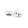 Thumbnail Image 3 of 9ct White Gold Diamond Rub Over Stud Earrings