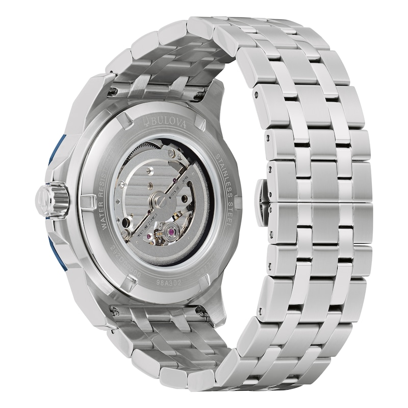 Main Image 3 of Bulova Marine Star Automatic Men's Blue Dial Bracelet Watch