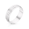 Thumbnail Image 2 of 9ct White Gold 6mm Patterned Wedding Band