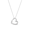 Thumbnail Image 0 of Sterling Silver 0.10ct Diamond Heart Pendant