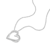 Thumbnail Image 1 of Sterling Silver 0.10ct Diamond Heart Pendant