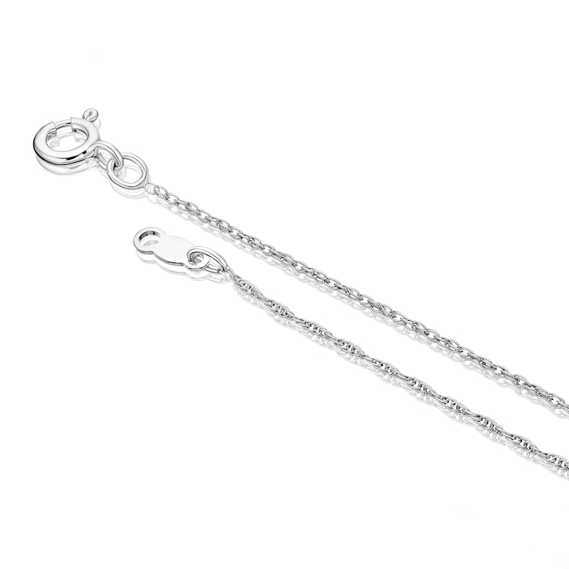 Main Image 3 of Sterling Silver 0.10ct Diamond Heart Pendant