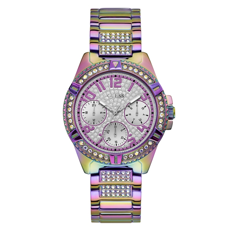 Guess Frontier Ladies' Iridescent Steel Bracelet Watch