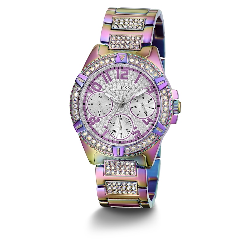 Guess Frontier Ladies' Iridescent Steel Bracelet Watch