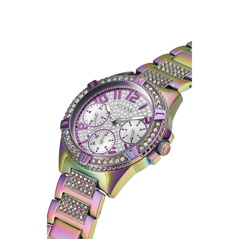 Guess Frontier Ladies' Iridescent Steel Bracelet Watch