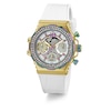 Thumbnail Image 1 of Guess Fusion Ladies' White Leather Strap Watch