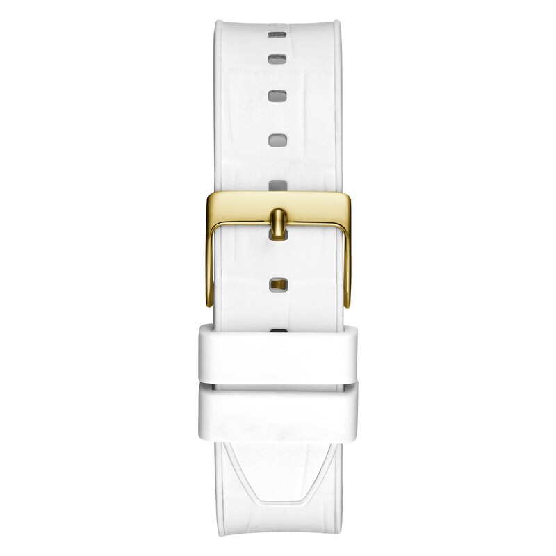Main Image 5 of Guess Fusion Ladies' White Leather Strap Watch