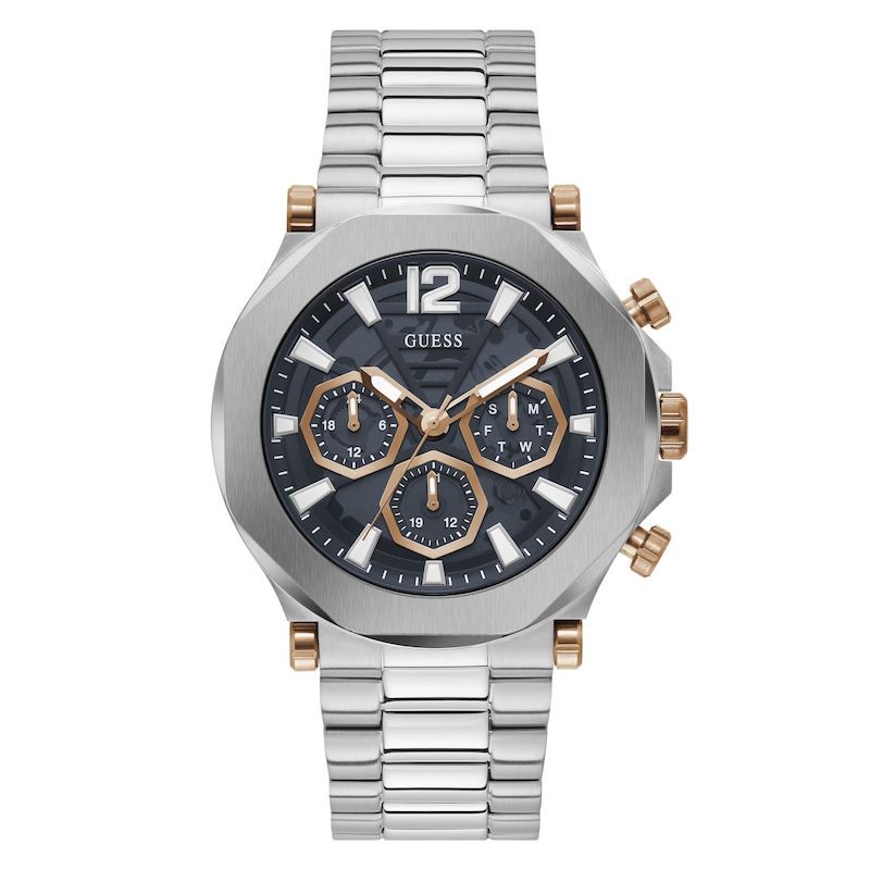 Guess Edge Men's Chronograph Dial Stainless Steel Bracelet Watch