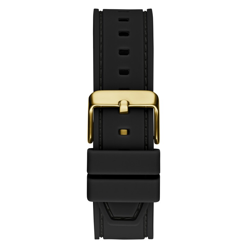 Guess Front Runner Men's Black Silicone Strap Watch
