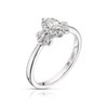 Thumbnail Image 1 of Emmy London 18ct White Gold 0.25ct Diamond Marquise Cut Ring