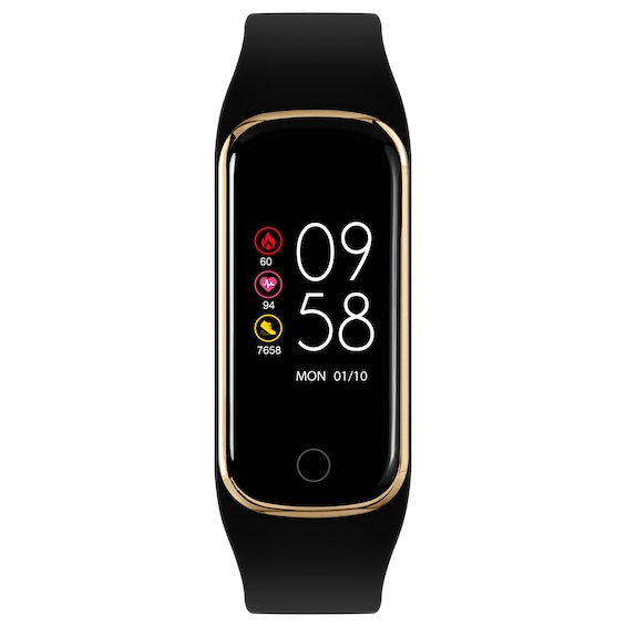 Reflex Active Series 8 Black Silicone Strap Smart Watch