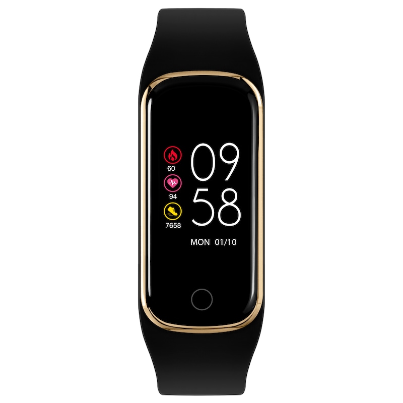 Reflex Active Series 8 Black Silicone Strap Smart Watch