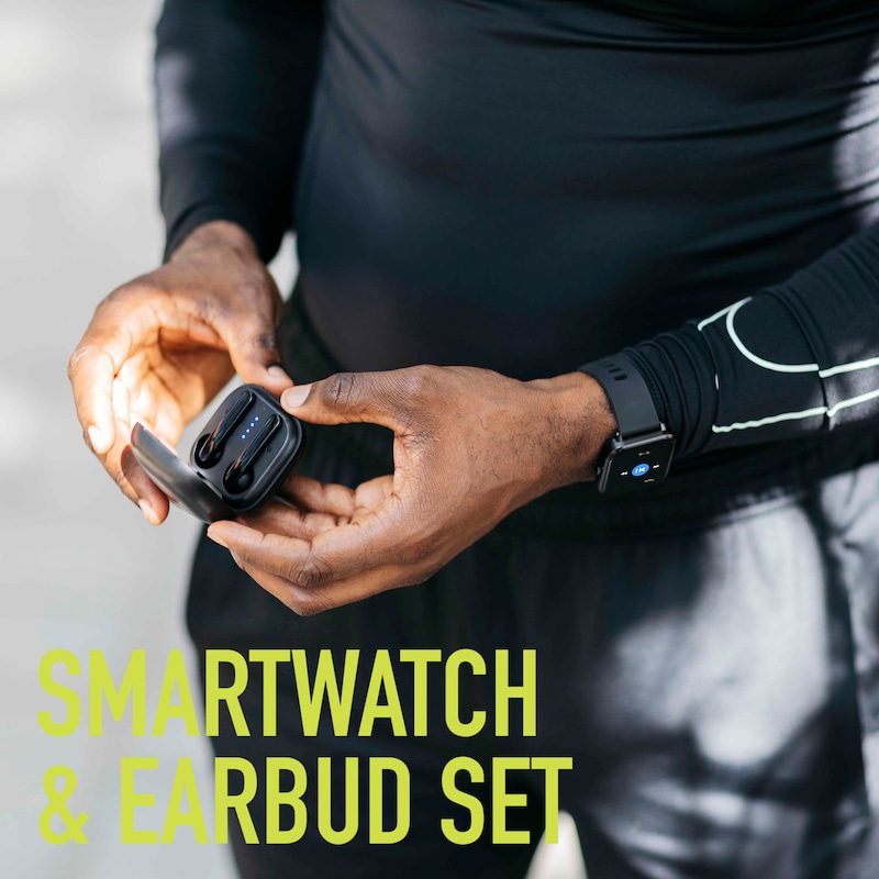 Main Image 6 of Reflex Active Series 13 Black Smart Watch & Ear Pod Set