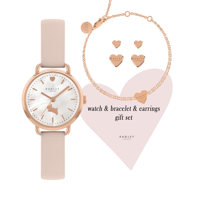 Main Image 1 of Radley Ladies' Pink Strap Watch & Jewellery Gift Set