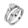 Thumbnail Image 0 of Perfect Fit Platinum 0.50ct Total Diamond Bridal Set