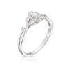 Thumbnail Image 2 of Emmy London 9ct White Gold 0.25ct Diamond Marquise Cut Ring